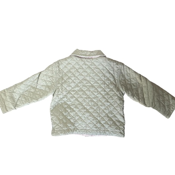 Osh Kosh Geniune Kids Girls Green Quilted Jacket 4T - Picture 3 of 8